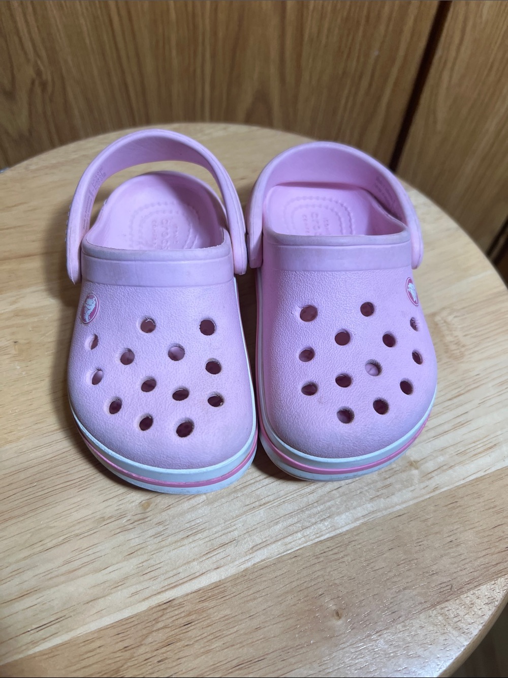 CROCS Kids Light Pink Classic Clog Sandals